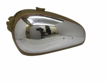 BSA GOLDEN FLASH A10 PLUNGER MODEL GOLDEN PAINTED CHROME GAS FUEL PETROL TANK|Fit For