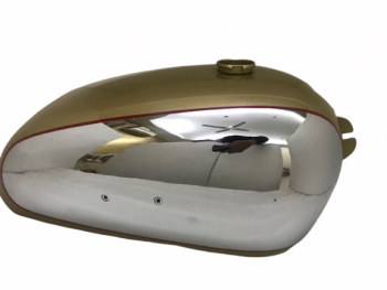 BSA GOLDEN FLASH A10 PLUNGER MODEL GOLDEN PAINTED CHROME GAS FUEL PETROL TANK|Fit For