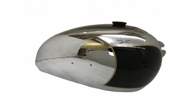 BSA GOLDEN FLASH A10 PLUNGER MODEL BLACK PAINTED CHROME GAS PETROL TANK|Fit For