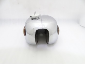 BSA A65 THUNDERBOLT CHROME FUEL TANK(DUAL CARB) +BADGES+KNEE PAD+CAP |Fit For