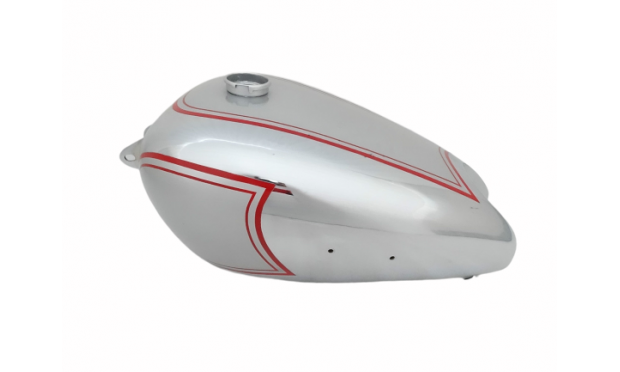 BSA B31 SILVER PAINTED CHROMED PETROL/FUEL TANK |Fit For
