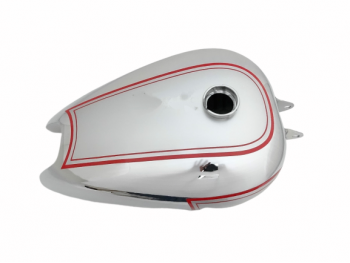 BSA B31 SILVER PAINTED CHROMED PETROL/FUEL TANK |Fit For