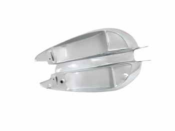 BSA B31 SILVER PAINTED CHROMED PETROL/FUEL TANK |Fit For