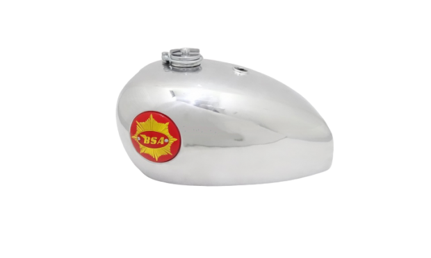 BSA GOLD STAR ALUMINIUM FUEL TANK WITH CAP, BADGES & BREATHER PIPE|Fit For