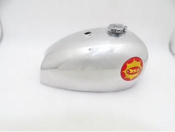 BSA GOLD STAR ALUMINIUM FUEL TANK WITH CAP, BADGES & BREATHER PIPE|Fit For