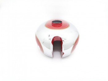 BSA M20 RED PAINTED CHROME FUEL TANK|Fit For