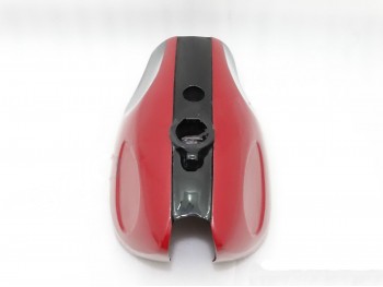 BSA B25 B44 STARFIRE RED BLACK PAINTED STEEL FUEL PETROL TANK|Fit For