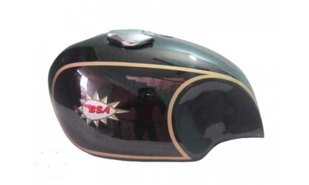BSA A65 SPITFIRE 4 GALLON BLACK PAINTED GAS FUEL PETROL TANK WITH CAP + TAP|Fit For
