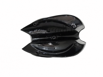 BSA A7 A10 BLACK PAINTED CHROME FUEL TANK + CAP + KNEE PADS + BADGES |Fit For
