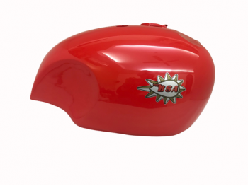 BSA A65 SPITFIRE 4 GALLON RED PAINTED GAS FUEL PETROL TANK WITH LOGO |Fit For