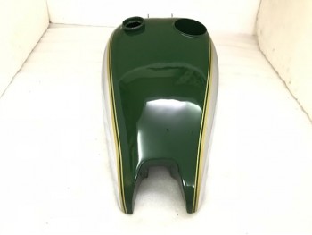 BSA C10 C11 GREEN PAINTED CHROMED GAS FUEL PETROL TANK (REP) WITH CAP |Fit For