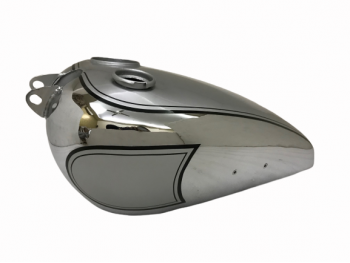 BSA C10 C11 SILVER CHROMED GAS FUEL PETROL TANK - |Fit For