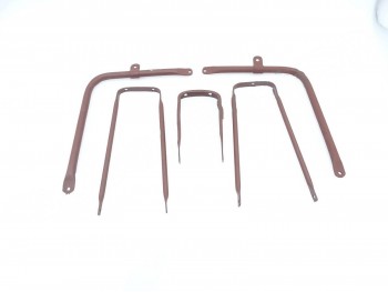 BSA C10 C11 FRONT AND REAR MUDGUARD STAYS RAW STEEL -|Fit For