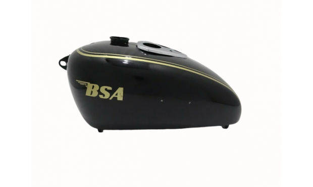 BSA M20/21 DLXM22/M23/24 Black Painted Golden Lining Petrol Tank |Fit For)