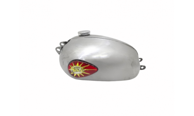 BSA BANTAM D7 1965 RAW STEEL FUEL TANK WITH BADGES & CAP |Fit For