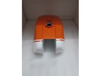 BSA A65 Thunderbolt Lightning Orange White Painted Gas Petrol Tank 1970'|Fit For