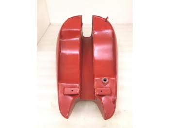 BSA B31 Red Painted Steel Fuel Petrol Tank With Brass Cap & Tap-(Fits For)