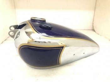 BSA C10 C11 BLUE PAINTED CHROMED GAS FUEL PETROL TANK WITH SPEEDO |Fit For