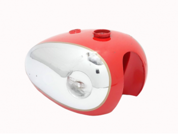 BSA A7 A10 4 GALLON RED PAINTED CHROME FUEL PETROL TANK|Fit For