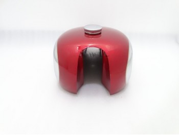 BSA A7 A10 SUPER ROCKET CHERRY PAINTED CHROME FUEL TANK WITH CAP |Fit For