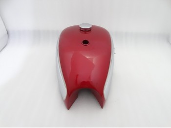 BSA A7 A10 SUPER ROCKET CHERRY PAINTED CHROME FUEL TANK WITH CAP |Fit For