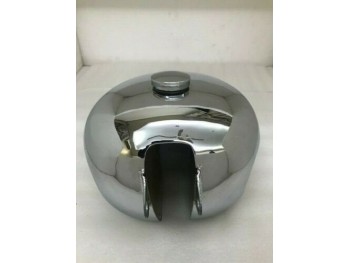 BSA B31 B33 Plunger Model Chromed Fuel Petrol Tank With Cap + Knee Pad |Fits For